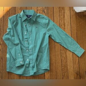 Vineyard Vines Checkered Button Down Shirt - Size Small (8-10)